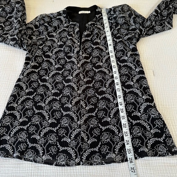 A.L.C. Cotton Silk Balloon Sleeve Blouse Size 2 - Picture 9 of 10